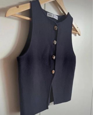 Chaleco Zara Negro Talla XS