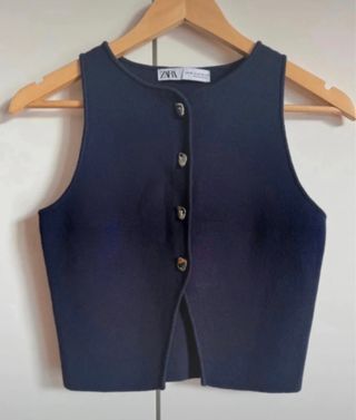 Chaleco Zara Negro Talla XS