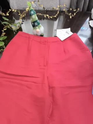 Pantalón lino mujer Emma James rojo