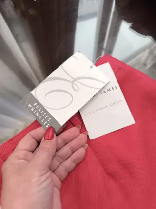 Pantalón lino mujer Emma James rojo