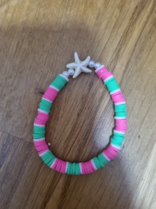 Pulsera concha marina y perlas