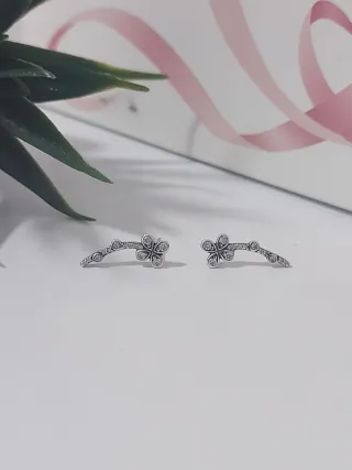 Pendientes Pandora Flor con Circonitas