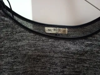 Jersey Inside negro con cremalleras S