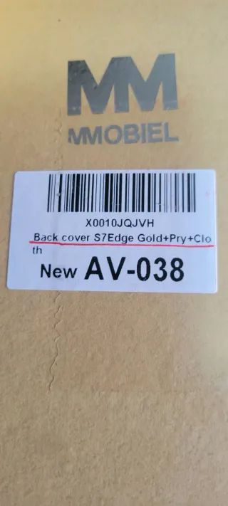 Tapa Trasera Samsung Galaxy S7 Edge Dorada