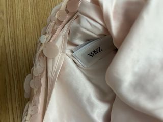 Falda Zara lentejuelas rosa/dorada Talla S