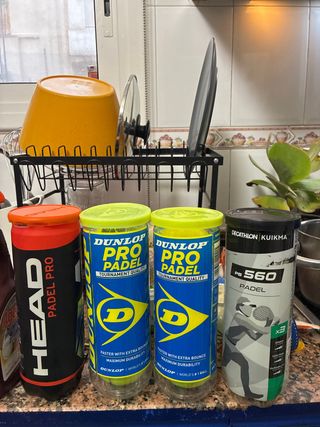 Lote Pelotas Pádel Head, Dunlop y Decathlon