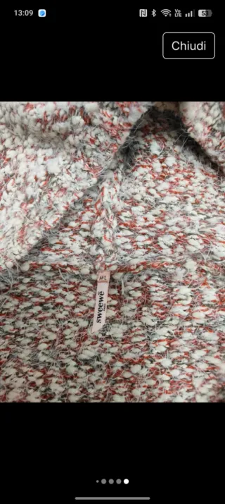 Cardigan donna con cappuccio M L lana