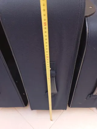 Lote 4 maletas de viaje azules