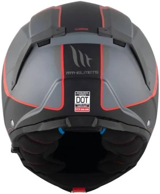 Casco Modular MT Atom Emalla Negro Rojo