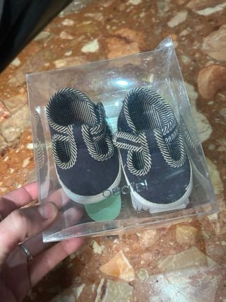 Zapatos bebé azul 1-6 meses