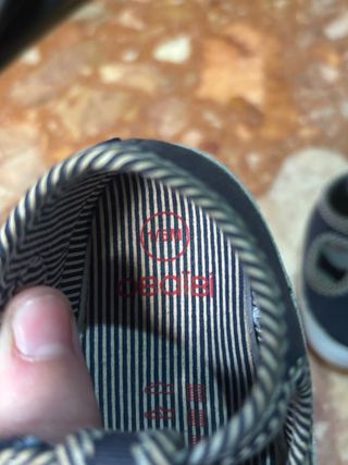 Zapatos bebé azul 1-6 meses