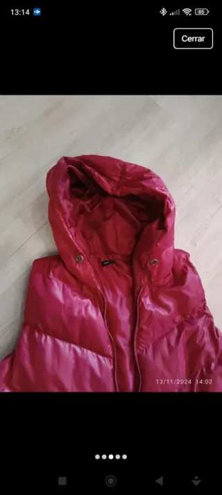 Chaleco acolchado mujer rosa