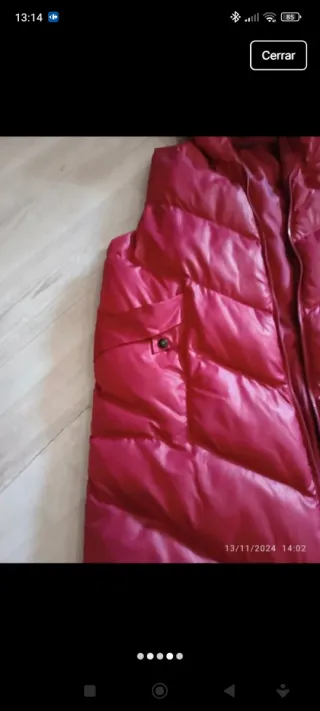 Chaleco acolchado mujer rosa