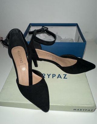 Zapatos tacón Marypaz negros talla 38