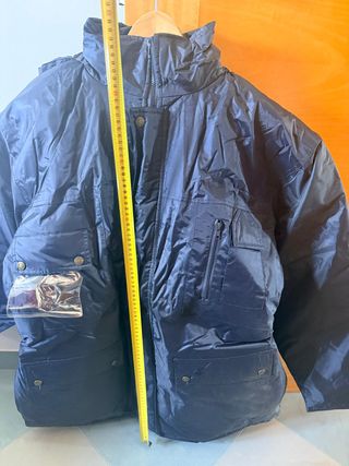 Chaquetón de trabajo con cámaras azul
