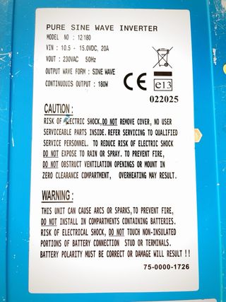 Inversor Senoidal Phoenix 12/180 - 230V Victron