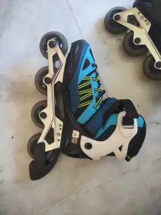 Patines Oxelo Ajustables Talla 38-41 Azul/Blanco