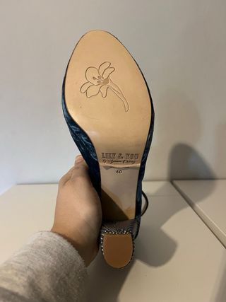 Zapatos Lily & You Azul Talla 40