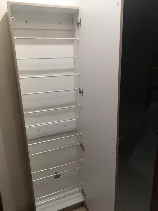 Mueble Zapatero Blanco y Marrón