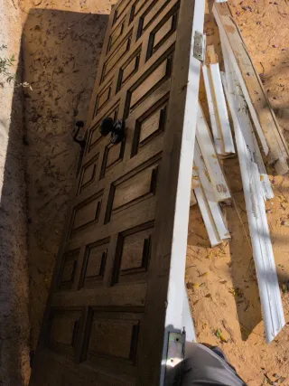 Regalo puerta de entrada de madera