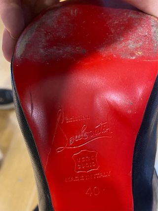 Botines Christian Louboutin Tacón Rojo