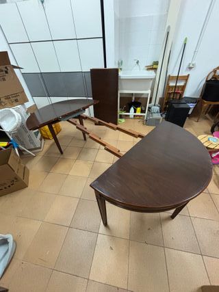 Mesa comedor extensible madera