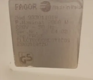 Radiador / Calefactor Fagor 2000W