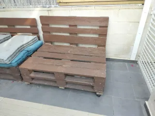 Muebles de jardín hechos con palets