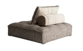 Sofá de Diseño Beige y Marrón