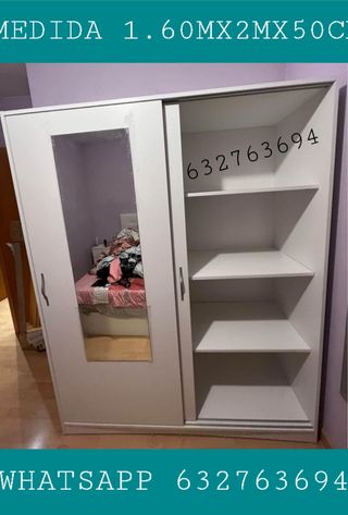 Armario corredero 1,6m