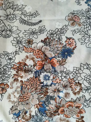 Retal tela vintage estampado sesentero