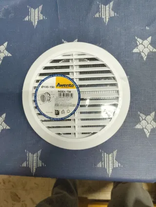 Rejilla ventilación redonda Ø100-150 Awenta