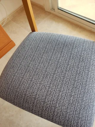 4 Sillas Comedor Madera Tapizadas