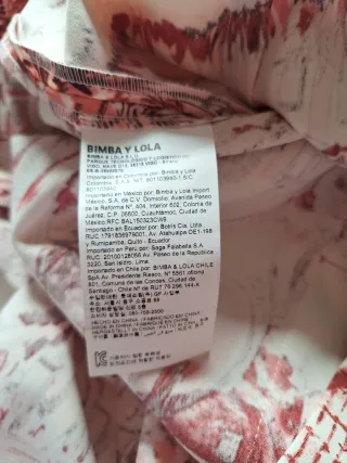 Vestido Bimba y Lola estampado