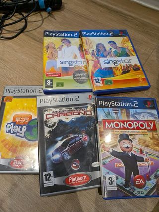 Consola Playstation 2 + 3 Mandos