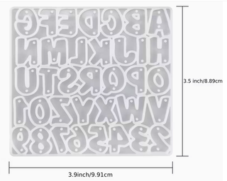 Stampo Silicone Lettere Mini