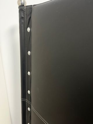 Cabecero de cama negro piel sintética