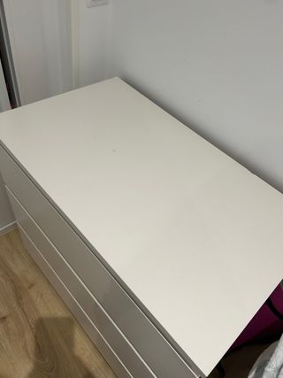 Cómoda MALM IKEA Blanca 3 cajones
