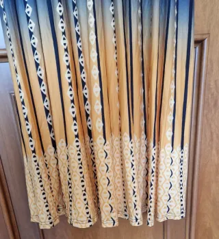 Vestito donna blu e giallo