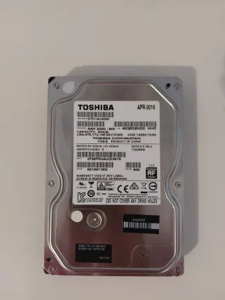 Disco Duro Interno Toshiba 500GB SATA 3.5"