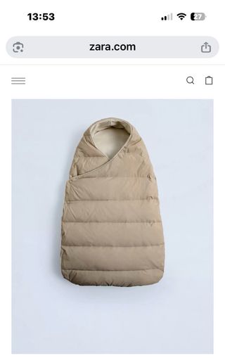 Saco bebé plumón Zara