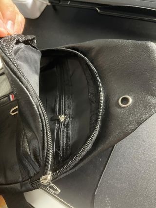 Bolso Pequeño Negro Cuero