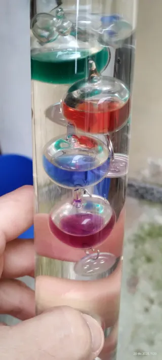 Termometro Galileo Vetro Colorato