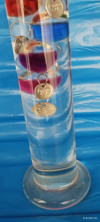 Termometro Galileo Vetro Colorato