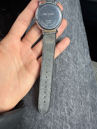 Reloj Bvlgari Cuarzo Negro y Plateado