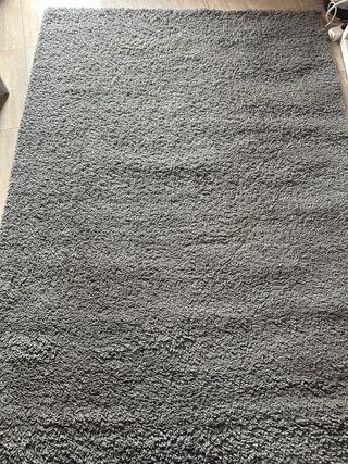 Alfombra gris suave poliéster