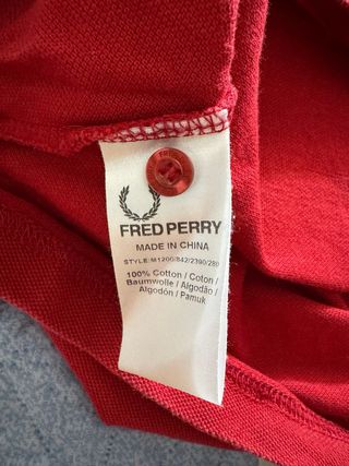 Polo Fred Perry Rojo