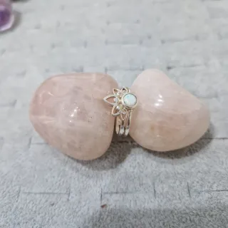 Anillo Plata 1ª Ley Opalina Corona