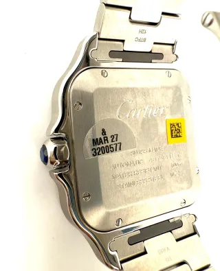 Reloj Cartier Santos Acero Caja Roja