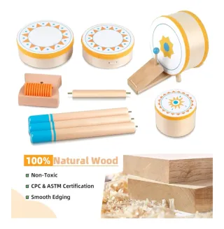 Batería de Jazz de madera para bebés.